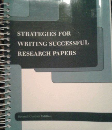 Beispielbild fr Strategies for Writing Successful Research Papers zum Verkauf von SecondSale