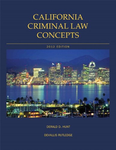 Beispielbild fr California Criminal Law Concepts and Student Powernotes Package 2012 Edition zum Verkauf von GoldBooks