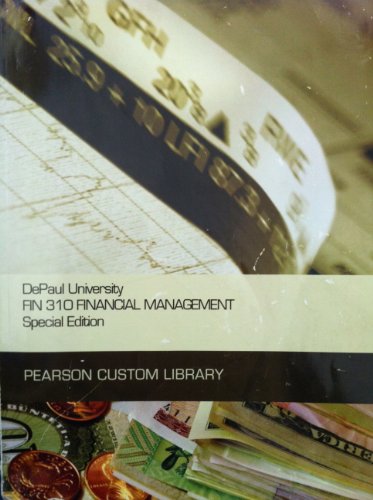 Imagen de archivo de Depaul Univ Fin.310 Financial a la venta por Better World Books