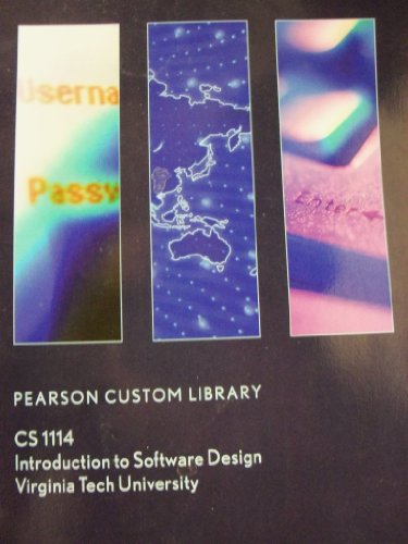 Stock image for CS 1114 Introduction to Software Design (Virginia Tech University) for sale by Irish Booksellers