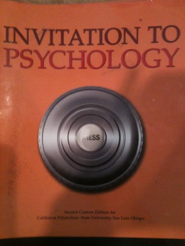 Stock image for Invitation to Psychology for sale by HPB-Red