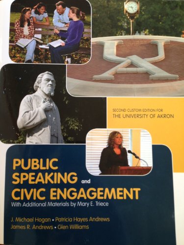 Stock image for Public Speaking and Civic Engagement (UAkron) for sale by Better World Books