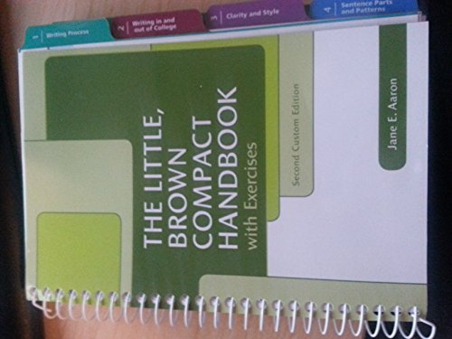 Stock image for Little, Brown Compact Handbook with Exercises (Third Custom Editi for sale by Hawking Books