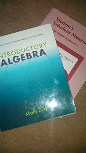 Beispielbild fr Introductory Algebra (3rd Custom Edition for University of Maryland University College) zum Verkauf von Wonder Book