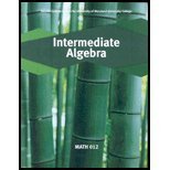 Beispielbild fr Intermediate Algebra Math 012 University of Maryland University College Third Custom Edition (third custom edition) zum Verkauf von Wonder Book