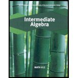 Stock image for Intermediate Algebra Math 012 University of Maryland University College Third Custom Edition (third custom edition) for sale by Wonder Book