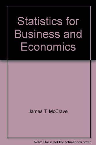 9781256668060: Statistics for Business and Economics