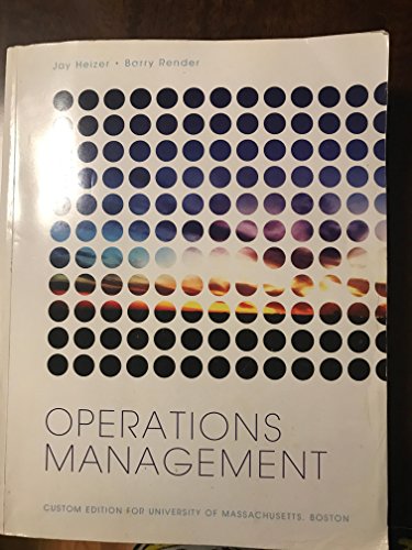 Stock image for Operations Management Custom Edition for University of Massachusetts Boston [. for sale by HPB-Red
