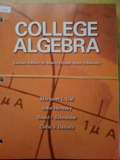 Beispielbild fr Bowling Green State University College Algebra zum Verkauf von BooksRun