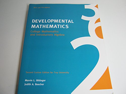 Beispielbild fr Developmental Mathematics zum Verkauf von Better World Books