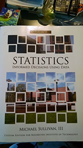 9781256715924: Statistics: Informed Decisions Using Data Volume 2
