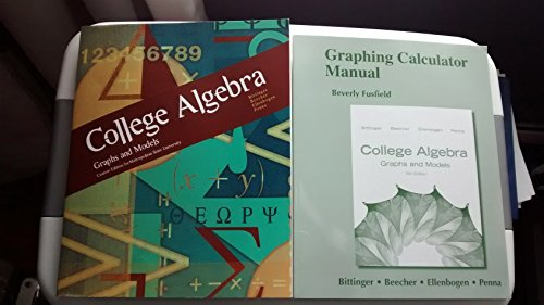 Beispielbild fr College Algebra: Graphs and Models Custom Edition for Metropolitan State University zum Verkauf von HPB-Red