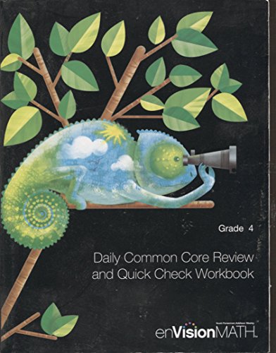 9781256763512: Daily Common Core Review and Quick Check Workbook Grade 4 by enVisionMATH