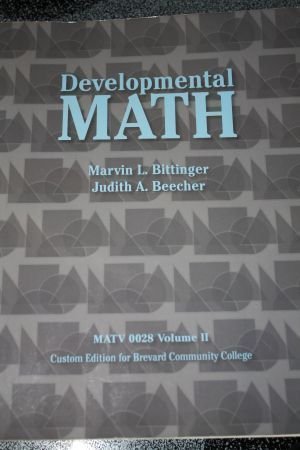 Stock image for Developmental Mathematics Custom Edition for Brevard Community College for sale by Better World Books