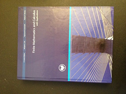 Stock image for Finite Mathematics and Calculus with Applications, 9th Ed. (Custom Edition) by Margaret L. Lial, Raymond N. Greenwell and Nathan P. Ritchey (2012) Hardcover for sale by Books From California