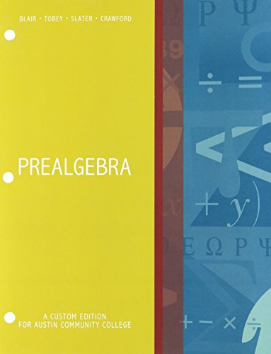 9781256780281: Prealgebra By Blair a Custom Edition for Acc