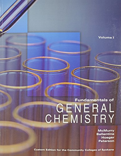 Beispielbild für Fundamentals of General Chemistry Volume I (4th Edition) zum Verkauf von Discover Books
