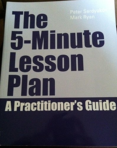 Imagen de archivo de The 5-minute Lesson Plan a Practioner's Guide a la venta por SecondSale