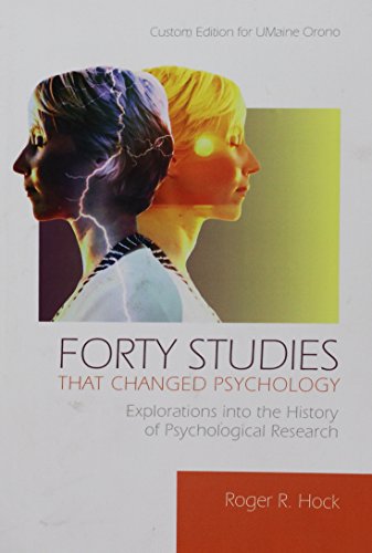 Beispielbild fr Forty Studies That Changed Psychology zum Verkauf von BooksRun