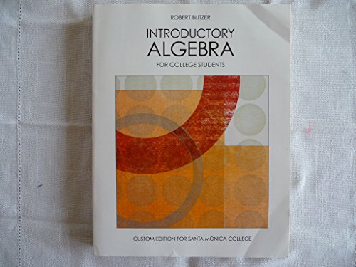 9781256830535: Introductory Algebra for College Students (Custom Edition for Santa Monica College)