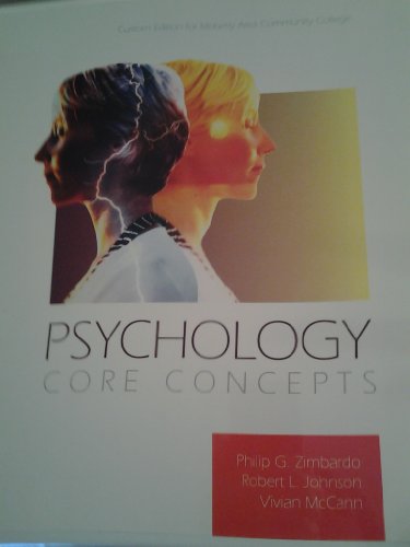 Beispielbild fr Psychology: Core Concepts (Custom Edition for Moberly Area Community College) zum Verkauf von cornacres