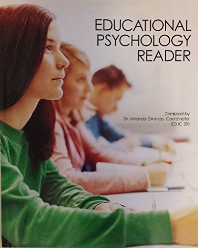 Imagen de archivo de Educational Psychology Reader 2013 Paperback a la venta por Better World Books