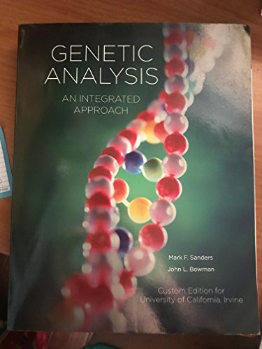 Stock image for Study Guide and Solutions Manual for Genetic Analysis: An Integrated Approach [ STUDY GUIDE AND SOLUTIONS MANUAL FOR GENETIC ANALYSIS: AN INTEGRATED APPROACH ] By Sanders, Mark F ( Author )Apr-06-2012 Paperback for sale by Better World Books: West