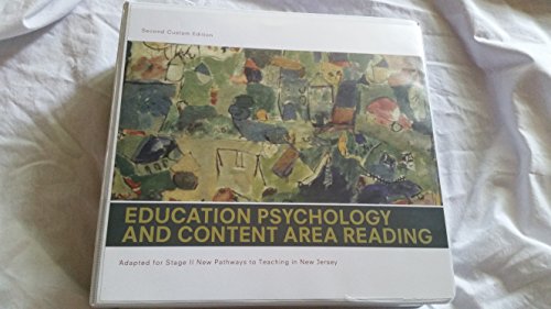 Imagen de archivo de Education Psychology and Content Area Reading: Adapted for Stage II New Pathways to Teaching in New Jersey a la venta por Better World Books