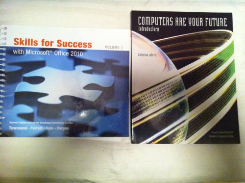 Imagen de archivo de Skills for Success with Microsoft Office 2010, Volume 1 a la venta por BookHolders