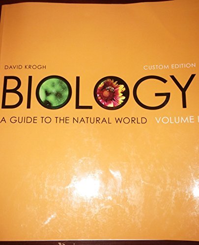 Stock image for Biology: A Guide to the Natural World, Volume 1 (Cutsom Edition) for sale by BookHolders