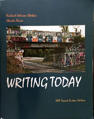 Imagen de archivo de UWF Custom: Writing Today (Text Only) a la venta por ThriftBooks-Dallas