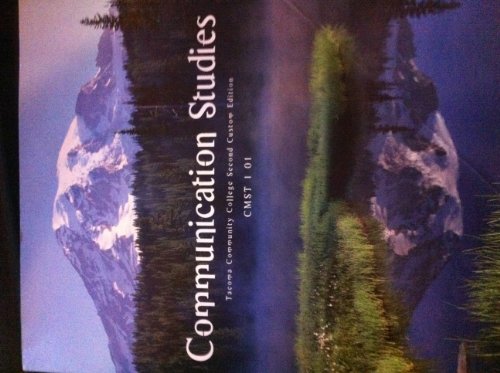 Stock image for Communication Studies - Tacoma Community College Second Custom Edition for sale by HPB-Red