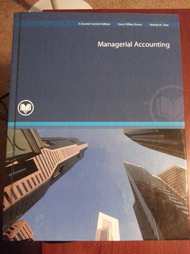 Imagen de archivo de Managerial Accounting a la venta por HPB-Red