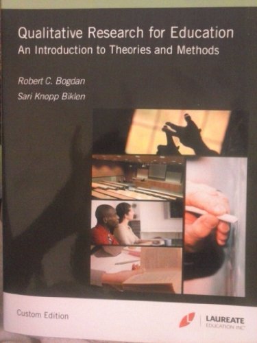

Qualitative Research for Education: An Introduction to Theories and Methods