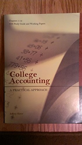 Imagen de archivo de College Accounting: A Practical Approach a la venta por St Vincent de Paul of Lane County