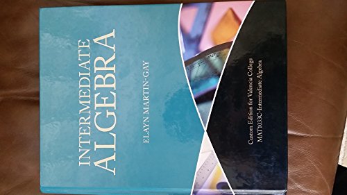 Stock image for Intermediate Algebra (Valencia College) for sale by Your Online Bookstore