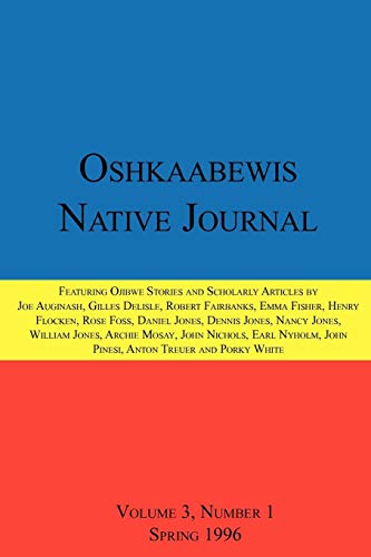 Stock image for Oshkaabewis Native Journal (Vol. 3, No. 1) for sale by Lucky's Textbooks