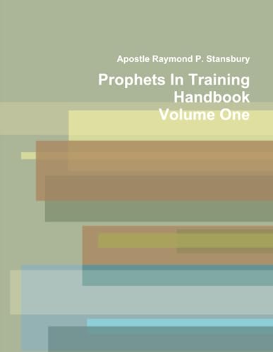 Stock image for Prophets In Training Handbook for sale by Revaluation Books