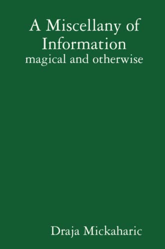 Stock image for A Miscellany of Information - magical and otherwise for sale by SecondSale