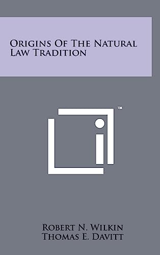 Stock image for Origins of the Natural Law Tradition for sale by Lucky's Textbooks