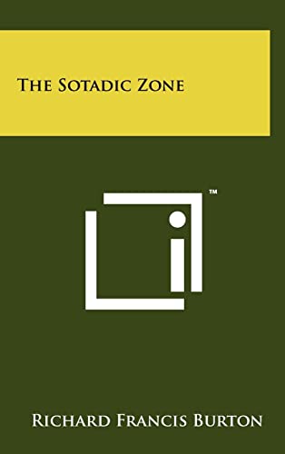 The Sotadic Zone (9781258056827) by Burton Sir, Sir Richard Francis