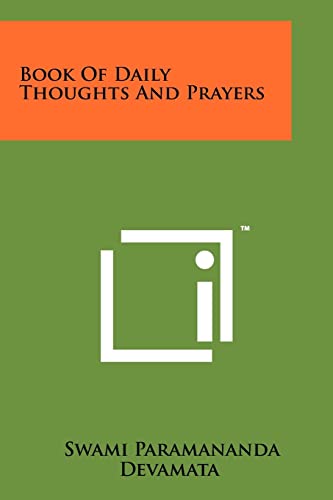 9781258115128: Book Of Daily Thoughts And Prayers