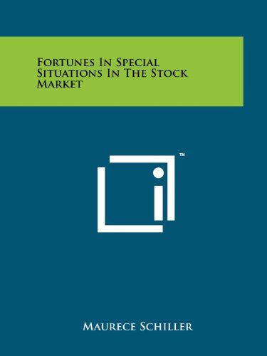 Beispielbild für Fortunes In Special Situations In The Stock Market zum Verkauf von Discover Books