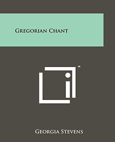 Stock image for Gregorian Chant for sale by Lucky's Textbooks