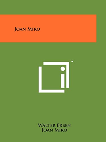 9781258134716: Joan Miro