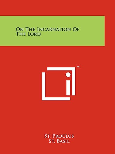 Stock image for On The Incarnation Of The Lord for sale by Lucky's Textbooks