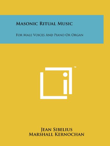 Imagen de archivo de Masonic Ritual Music: For Male Voices And Piano Or Organ a la venta por Save With Sam