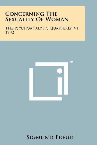 Imagen de archivo de Concerning the Sexuality of Woman: The Psychoanalytic Quarterly, V1, 1932 a la venta por THE SAINT BOOKSTORE