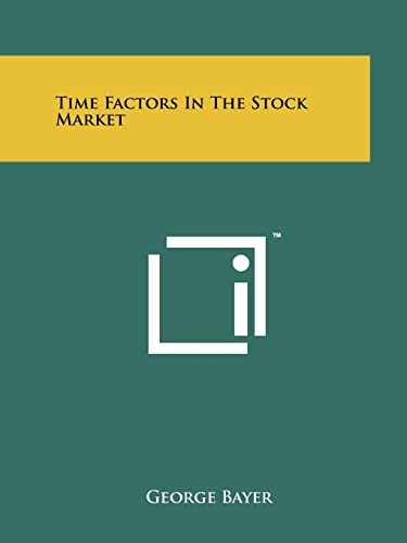 Imagen de archivo de Time Factors In The Stock Market a la venta por ThriftBooks-Dallas