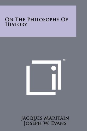 Beispielbild fr On the Philosophy of History zum Verkauf von THE SAINT BOOKSTORE